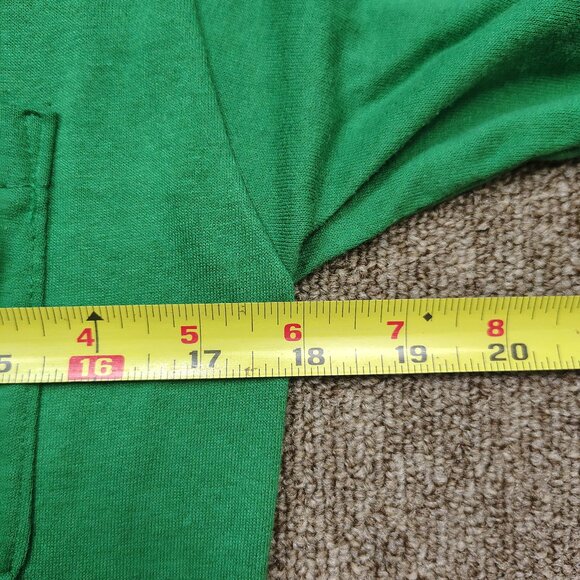 Jerzees Vibrant Green Tee with Pocket Design - Picture 9 of 11